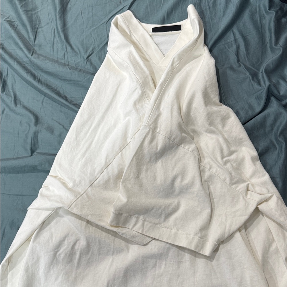 Essentials V Neck Tee “Shell” - image 3